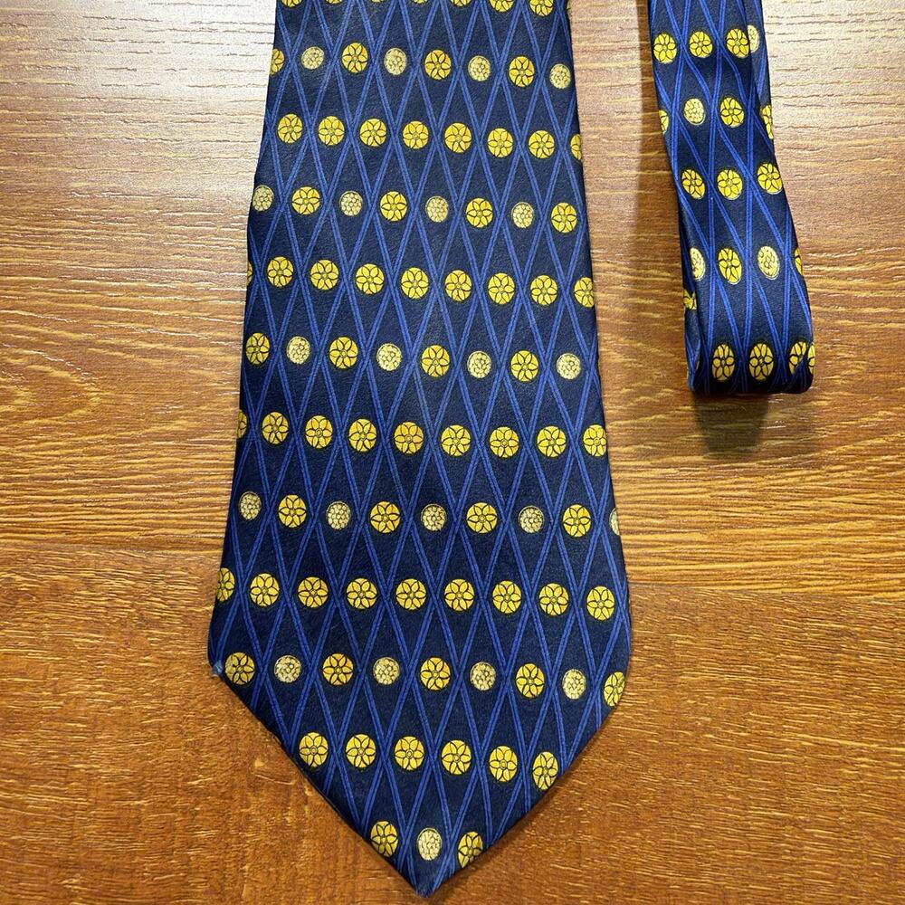 Lanvin Paris Neck Tie Men 62" Blue 100% Silk Designer Luxury Suit Wedding Career